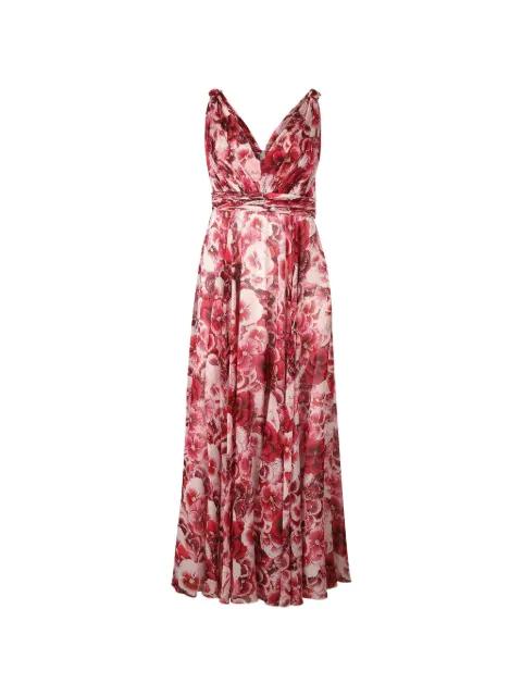 sleeveless V-neck maxi dress by GIAMBATTISTA VALLI