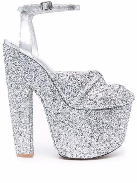 sparkle platform heels by GIAMBATTISTA VALLI