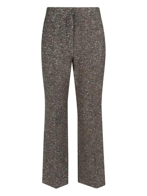 tweed-texture trousers by GIAMBATTISTA VALLI