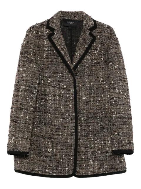tweed trimmed coat by GIAMBATTISTA VALLI