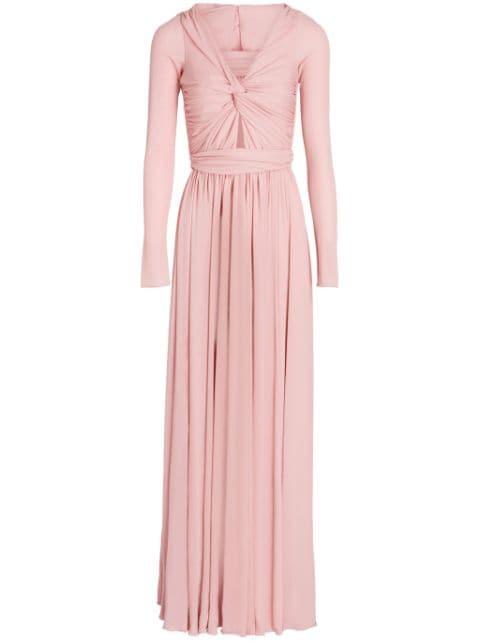 twist-front jersey maxi dress by GIAMBATTISTA VALLI twist-front jersey maxi dress by GIAMBATTISTA VALLI