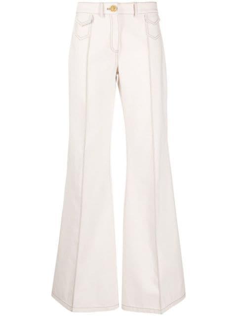 wide-leg flared trousers by GIAMBATTISTA VALLI