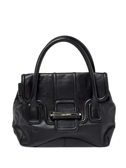 leather satchel bag by GIANFRANCO FERRE 