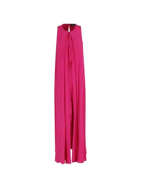 Anka draped silk maxi dress by GIANLUCA CAPANNOLO