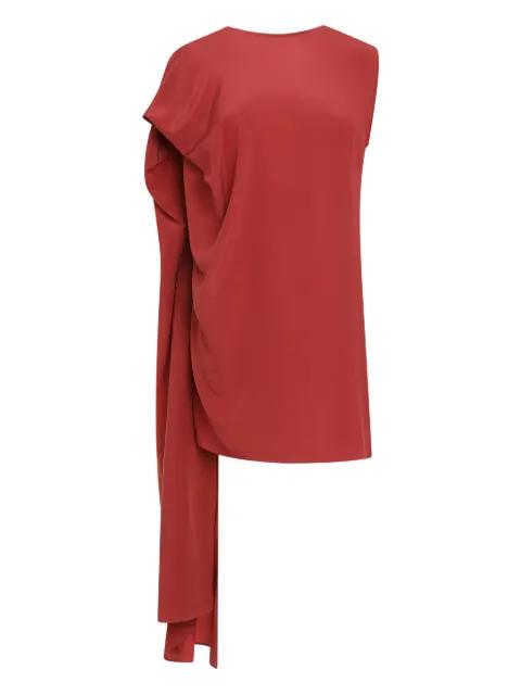 batwing-draped silk dress by GIANLUCA CAPANNOLO