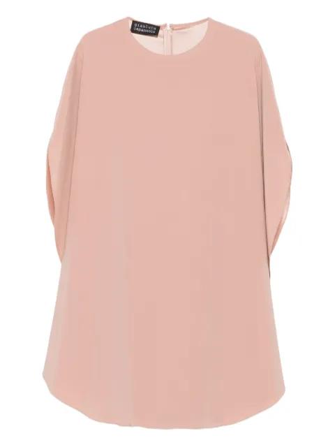 crew-neck split-sleeve midi dress by GIANLUCA CAPANNOLO