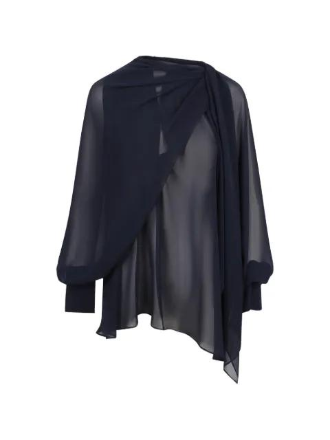draped blouse by GIANLUCA CAPANNOLO