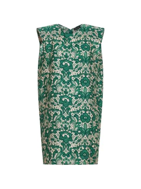 floral-lace silk mini dress by GIANLUCA CAPANNOLO