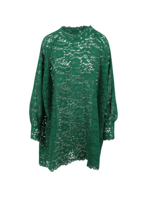 lace-embroidered scalloped-edge dress by GIANLUCA CAPANNOLO