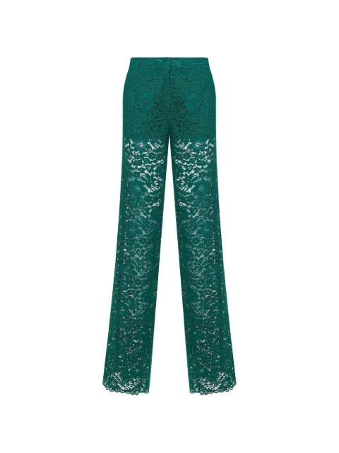 lace straight-leg trousers by GIANLUCA CAPANNOLO
