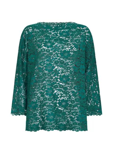 laced floral-motif blouse by GIANLUCA CAPANNOLO