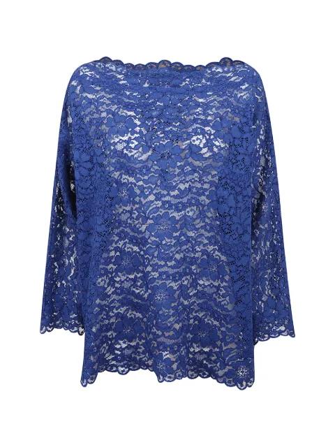 scalloped lace top by GIANLUCA CAPANNOLO