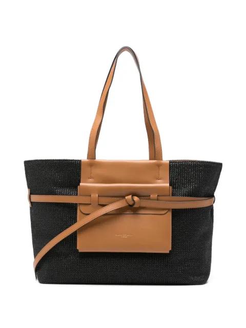 Belty top handle knotted tote bag by GIANNI CHIARINI