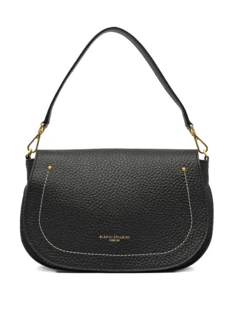 Brooke pebble-leather curved shoulder bag by GIANNI CHIARINI