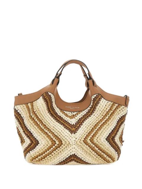 Diamix chevron-pattern woven shoulder bag by GIANNI CHIARINI