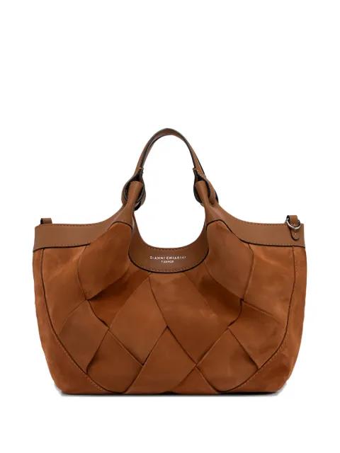 Dua woven leather shoulder bag by GIANNI CHIARINI