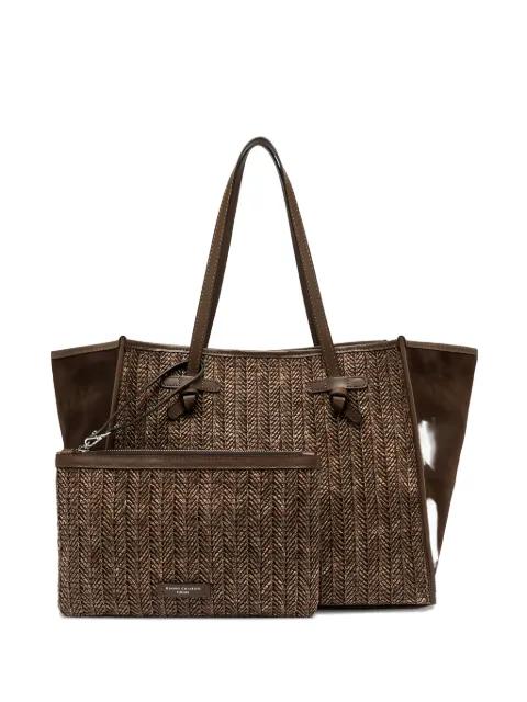 Marcella woven-effect tote bag by GIANNI CHIARINI