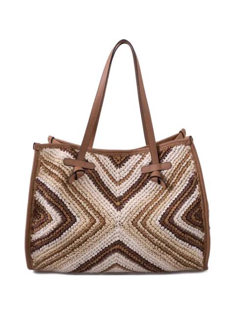 Marcella woven tote bag by GIANNI CHIARINI