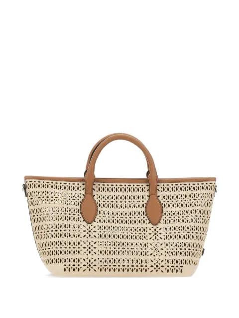 Mashup laser-cut tote bag by GIANNI CHIARINI