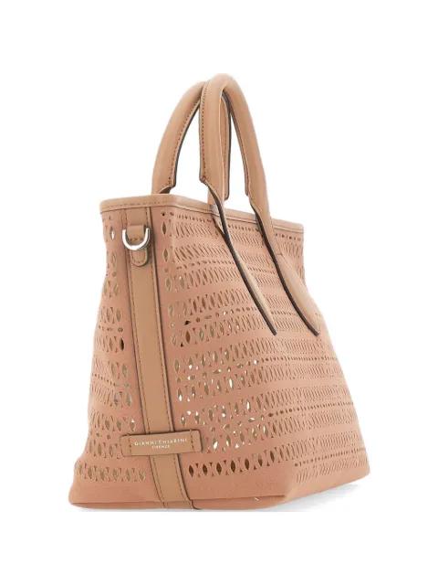 Mashup laser-cut tote bag by GIANNI CHIARINI