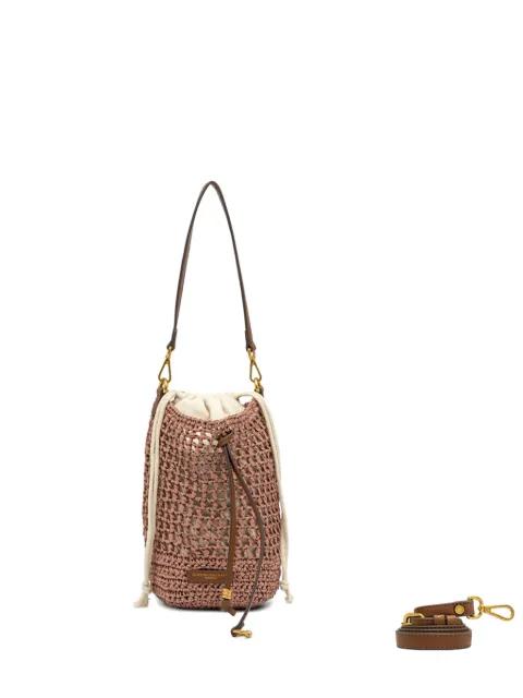 Nefeli woven drawstring bucket bag by GIANNI CHIARINI