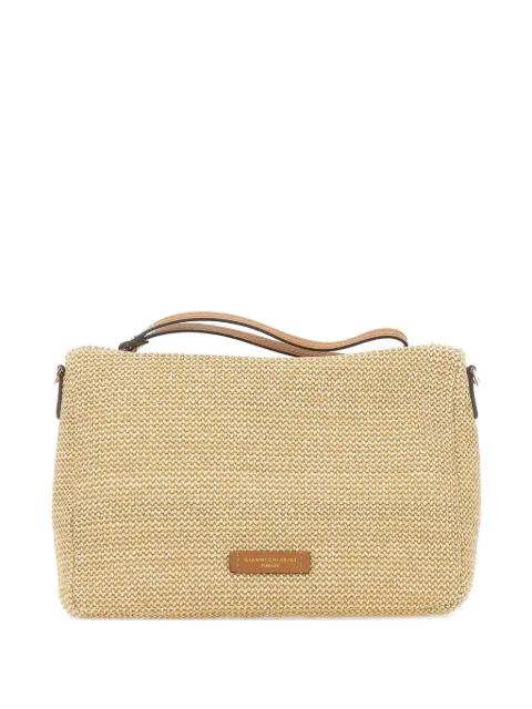 Nora logo-detail clutch bag by GIANNI CHIARINI