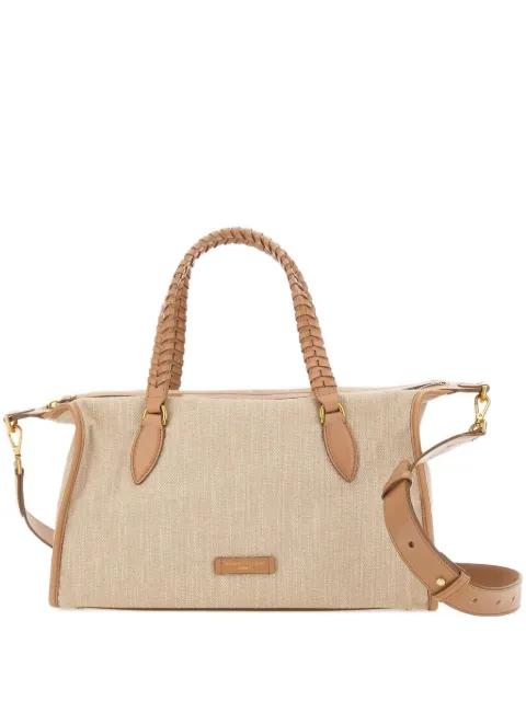 Roxy braided-handle tote bag by GIANNI CHIARINI
