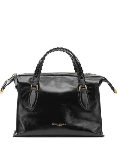 Roxy braided leather tote bag by GIANNI CHIARINI