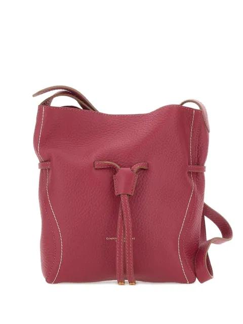 Sienna drawstring leather shoulder bag by GIANNI CHIARINI