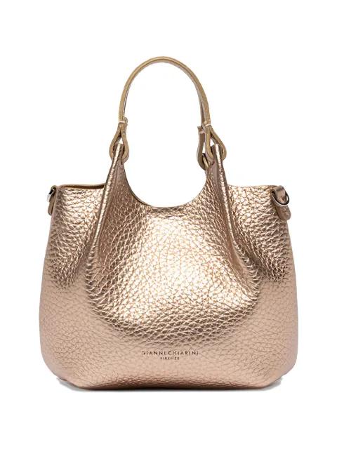 grained-leather shoulder bag by GIANNI CHIARINI