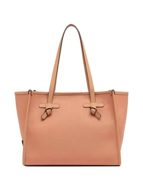 knot-detail canvas shoulder bag by GIANNI CHIARINI