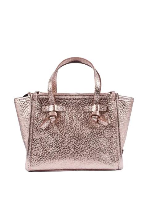 knot-detail leather shoulder bag by GIANNI CHIARINI