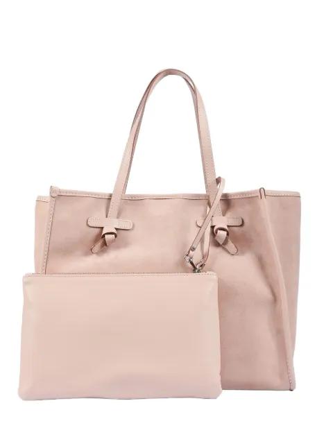 knot-detail leather shoulder bag by GIANNI CHIARINI