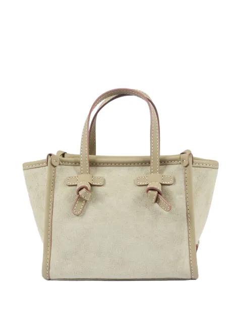 knot-detail leather shoulder bag by GIANNI CHIARINI