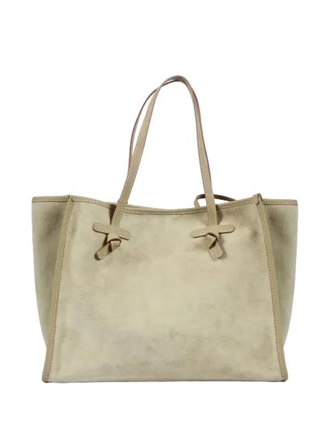 knot-detail leather shoulder bag by GIANNI CHIARINI