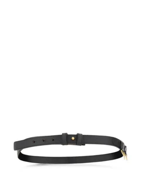 leather charm-detail belt by GIANNI CHIARINI