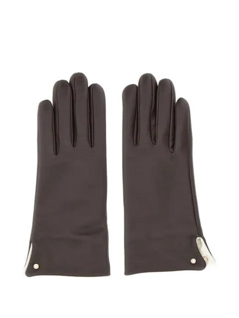 logo-detail gloves by GIANNI CHIARINI