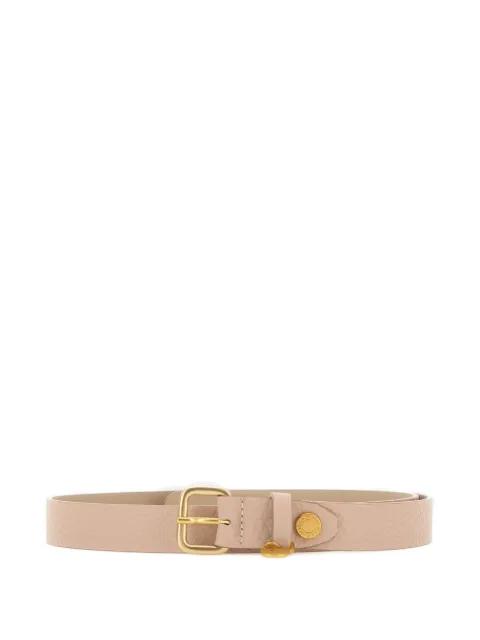 maxi-grain square-buckle leather belt by GIANNI CHIARINI