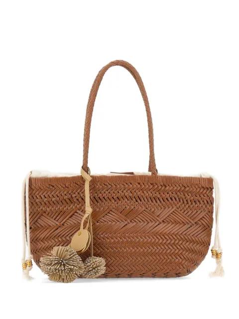 medium Paloma braided pompom shoulder bag by GIANNI CHIARINI