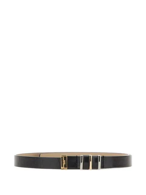 metal-detail leather belt by GIANNI CHIARINI