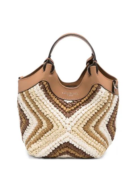 mini Diamix woven geometric-pattern shoulder bag by GIANNI CHIARINI