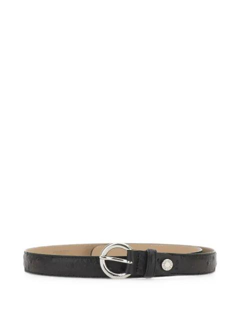 ostrich-effect padded belt by GIANNI CHIARINI