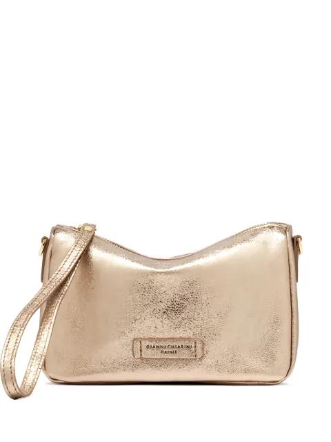 small Nora metallic-effect clutch bag by GIANNI CHIARINI