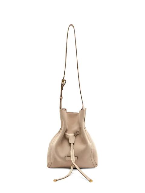 small Sienna drawstring suede bucket bag by GIANNI CHIARINI