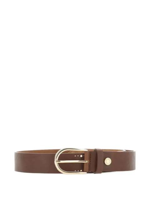 studded round buckle leather belt by GIANNI CHIARINI
