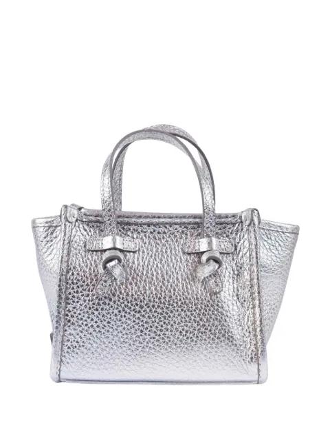 textured-leather top-handle bag by GIANNI CHIARINI