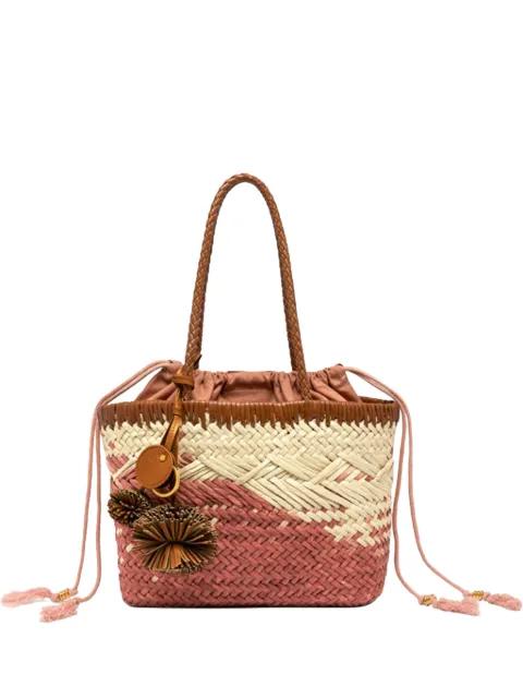 woven-design drawstring tote bag by GIANNI CHIARINI