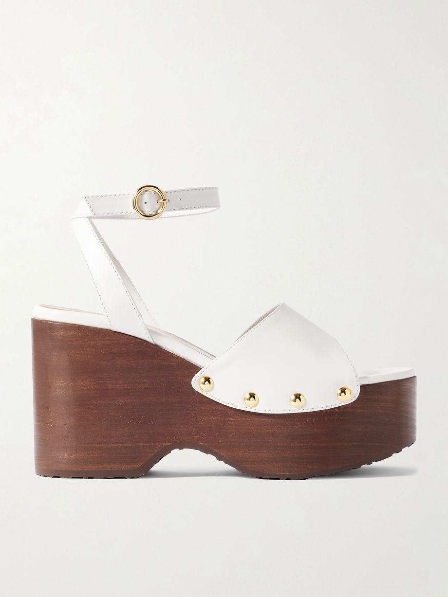 110 studded leather platform sandals by GIANVITO ROSSI