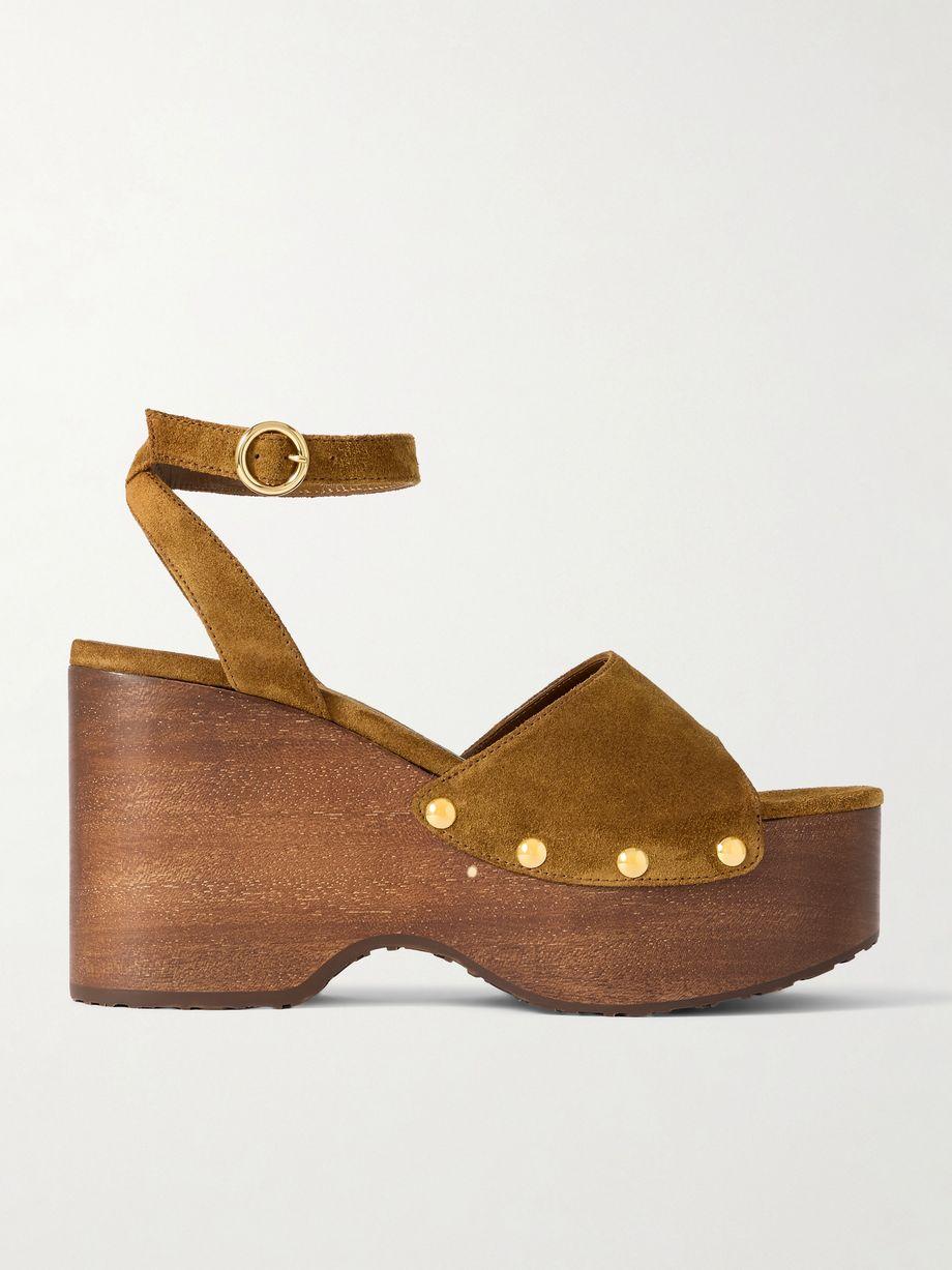 110 studded suede platform sandals by GIANVITO ROSSI