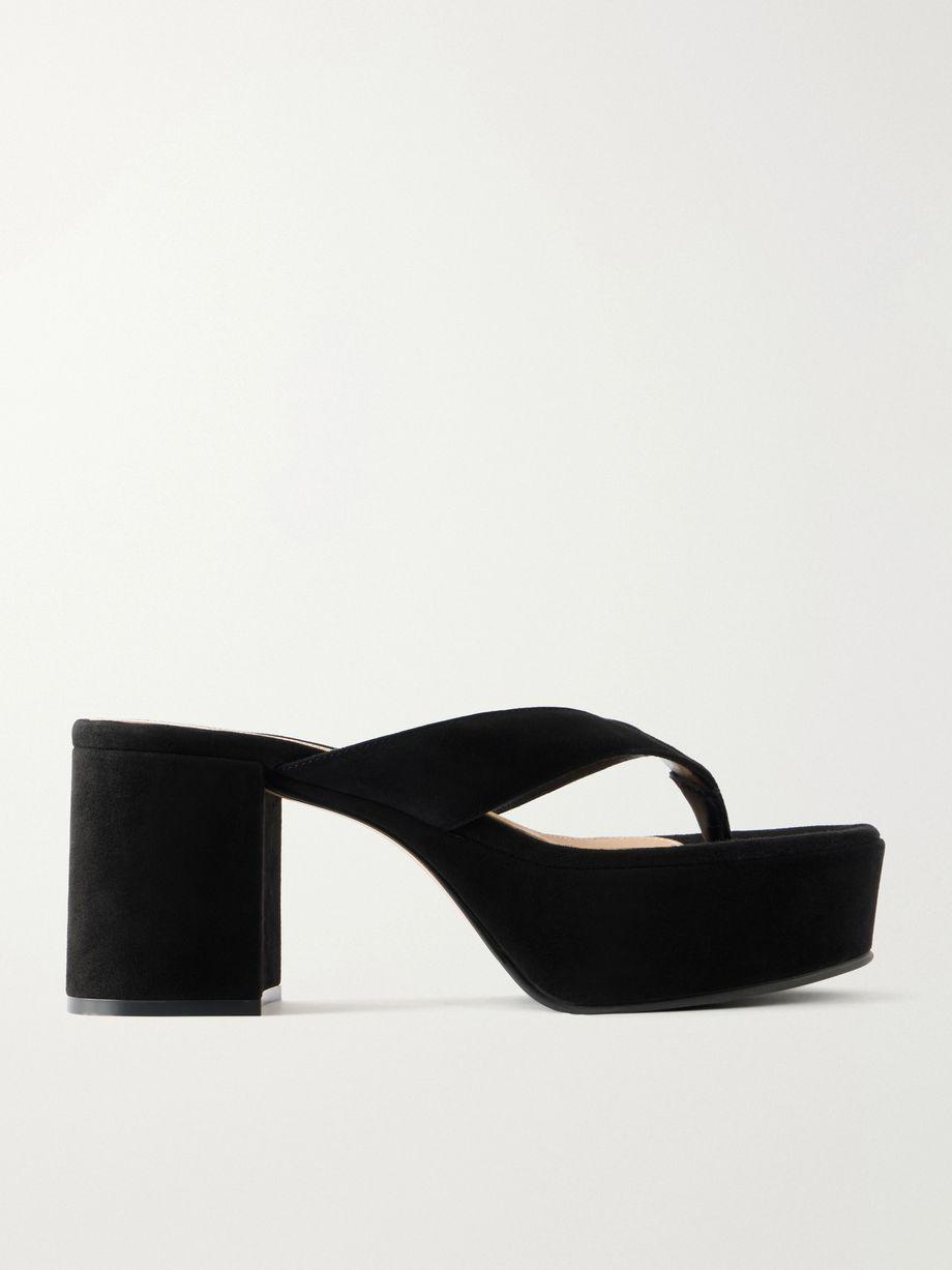 35 suede platform thong sandals by GIANVITO ROSSI